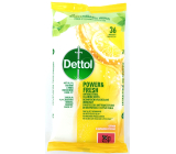 Dettol Power & Fresh Cytrynowe Chusteczki Antybakteryjne do Powierzchni 36 sztuk