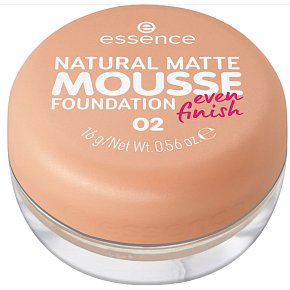 Essence Natural Matte Mousse Foundation 02 piankowy podkład 16 g