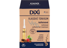 Dixi Kofeinové tonikum do włosów wzmacniające dla cienkich włosów bez blasku, w ampułkach 7 szt. x 10 ml