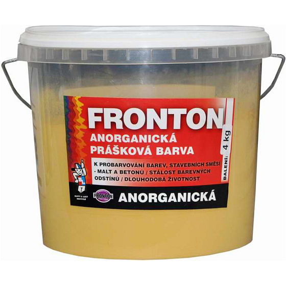 Fronton proszek do barwienia mieszanek budowlanych zapraw i betonu, 0651 żółty, 4 kg