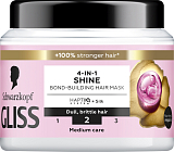 Schwarzkopf Gliss Liquid Silk maska do włosów 4w1 dla blasku włosów, 400 ml