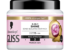 Schwarzkopf Gliss Liquid Silk maska do włosów 4w1 dla blasku włosów, 400 ml