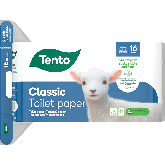 Ten Ellegance Classic 3-warstowy papier toaletowy, rolka 150 kawałków, 18 m, 16 rolek