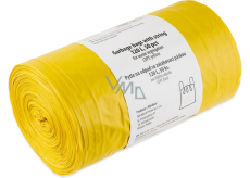 Quickpack żółte worki na odpady ze sznureczkiem, 55× 100 cm, 28 µm, 120 l, 50 szt