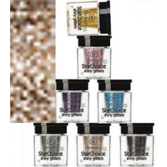 Dermacol Star Choice Shiny Glitters Třpytky na oči 07 bronzová 2 g