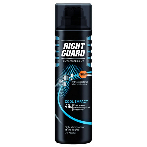 Right Guard Cool Impact deodorant sprej pro muže 150 ml