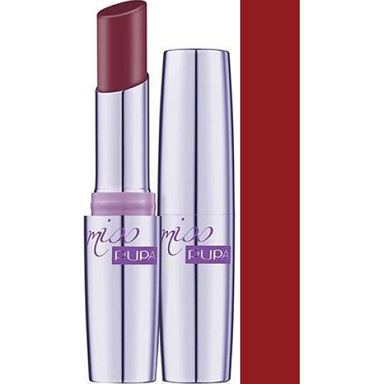 Pupa Snow Queen Miss Pupa Ultra Brilliant Lipstick třpytivá rtěnka 003 Red 2,4 ml