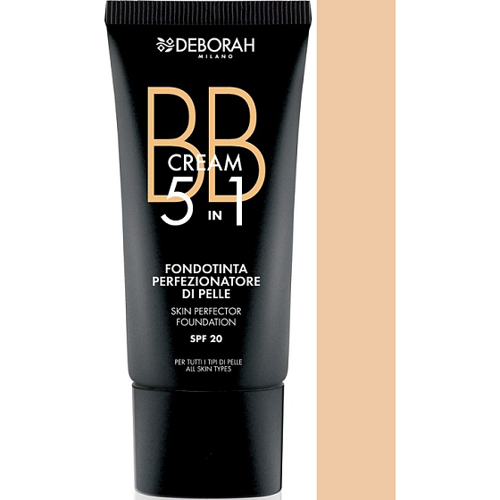 Deborah Milano BB Cream Foundation 5 in1 BB krém 01 Fair 30 ml