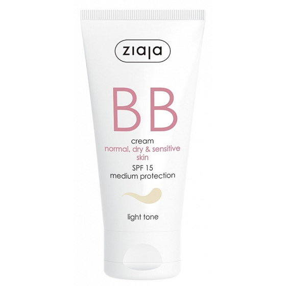 Ziaja BB SPF 15 krem do skóry normalnej, suchej i wrażliwej 01 Light 50 ml