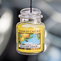 Yankee Candle Sicilian Lemon - Sicilský citrón gelová vonná visačka do auta 30 g