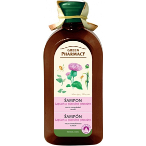 Green Pharmacy szampon przeciw wypadaniu włosów z łopianem i pszenicą 350 ml
