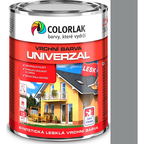 Colorlak Univerzal SU2013 syntetická lesklá vrchní barva Hliník 0,6 l