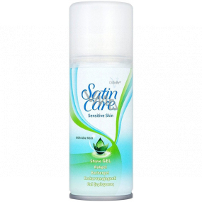 Gillette Satin Care Sensitive gel na holení pro ženy 75 ml