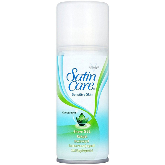 Gillette Satin Care Sensitive gel na holení pro ženy 75 ml