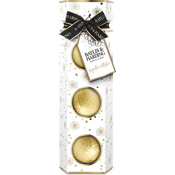 Baylis & Harding Sladká mandarinka a Grapefruit šumivá koule do koupele 3 x 100 g, kosmetická sada pro ženy