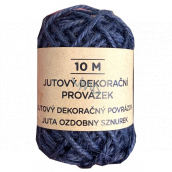 Albi Jutowy dekoracyjny sznurek Niebieski 10 m