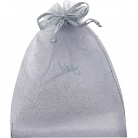 Pytlík organzový šedý 9 x 12 cm