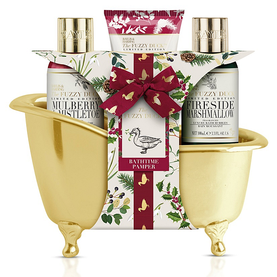 Baylis & Harding Zimní království pěna do koupele 100 ml + sprchový krém 100 ml + krém na ruce 50 ml + vanička, kosmetická sada pro ženy