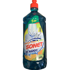Sonet Orange Fresh & Kiwi mycí prostředek na nádobí 1 l Sonet Orange Fresh & Kiwi mycí prostředek na nádobí 1 l