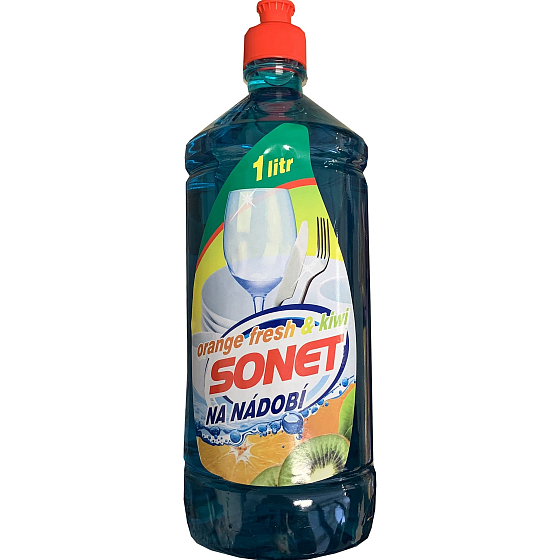 Sonet Orange Fresh & Kiwi mycí prostředek na nádobí 1 l