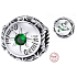 Charm Srebrny 925 Znak zodiaku, cyrkonie Bliźnięta, koralik na bransoletkę