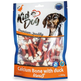 KidDog Calcium bones with duck breast kachní prsa na kalciové kostičce, masová pochoutka pro psy 250 g KidDog Calcium bones with duck breast kachní prsa na kalciové kostičce, masová pochoutka pro psy 250 g