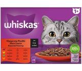 Whiskas Klasyczne potrawy w sosie wołowym, kurczak, jagnięcina, indycze kapsułki 12 x 85 g