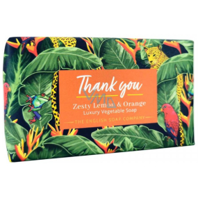 English Soap Citron & Mandarinka mýdlo - Děkuji přírodní parfémované toaletní mýdlo s bambuckým máslem 190 g