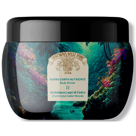 Compagnia Delle Indie 11 Orchid and Cedar Woods perfumowane odżywcze masło do ciała 250 ml
