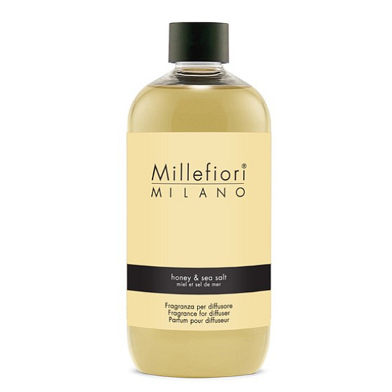Millefiori Milano Natural Honey & Sea Salt - Miód i sól morska Napełniacz dyfuzora do patyczków zapachowych 500 ml