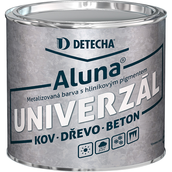 Detecha Aluna farba na metal beton drewno z zawartością aluminium, srebrzysta, 2 kg