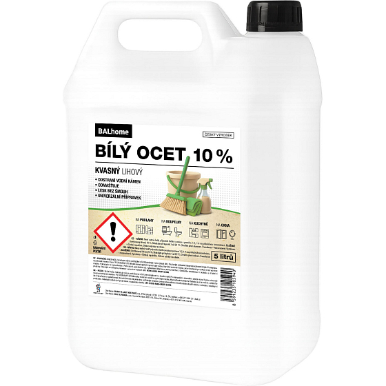 BALHOME biały ocet do czyszczenia 10% 5 l