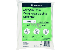 Spokar Hobby folia ochronna do malowania, 40 µ, 20 m², 4 × 5 m