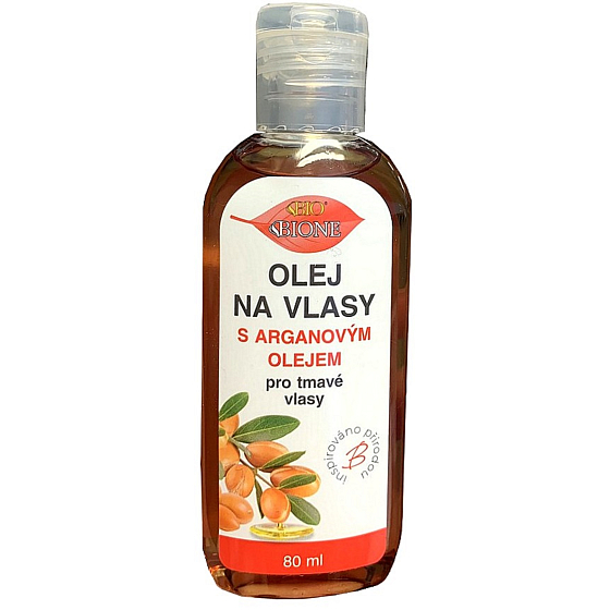 Bione Cosmetics Olej arganowy do ciemnych włosów 80 ml