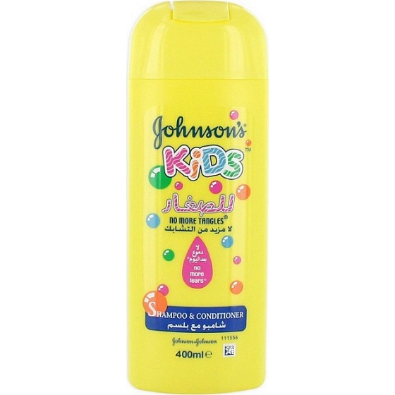 Johnsons Kids No More Tangles 2v1 šampon a kondicionér pro děti 400 ml