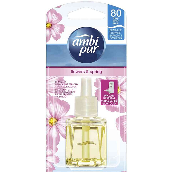 Ambi Pur Kwiaty i Wiosna elektrický odświeżacz zapachowy 20 ml