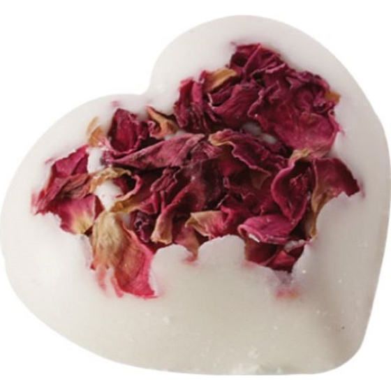 Bomb Cosmetics Srdíčko s plátky růže Rosie Heart 20 g