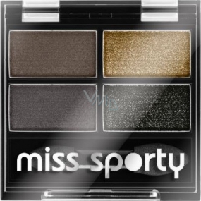 Miss Sporty Studio Colour Quattro cieni do oczu 414 100% Smokey 3,2 g