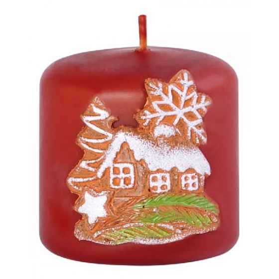 Candles Vánoční perník vonná svíčka válec 50 x 50 mm