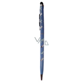 Albi Deluxe Propiska se stylusem Stříbrné vážky 13,5 cm
