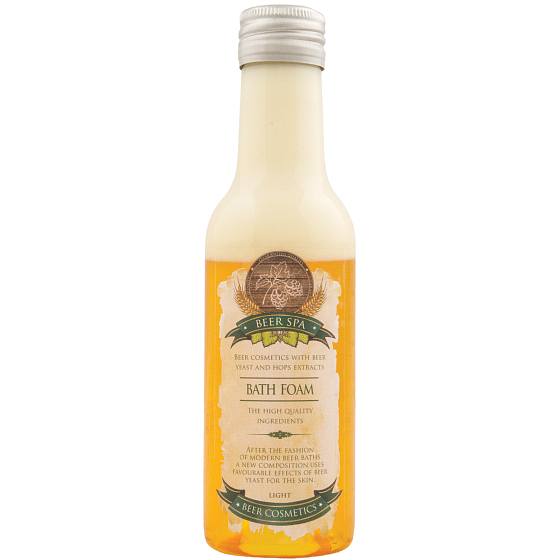 Bohemia Gifts Beer Spa Premium Pivní pěna do koupele světlá 200 ml