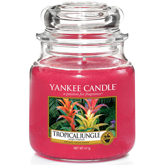 Yankee Candle Tropical Jungle - Tropická džungle vonná svíčka Classic střední sklo 411 g