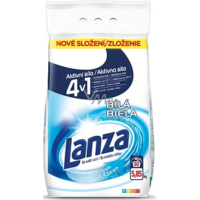 Lanza Fresh & Clean White proszek do prania białych tkanin 90 prań 5,85 kg