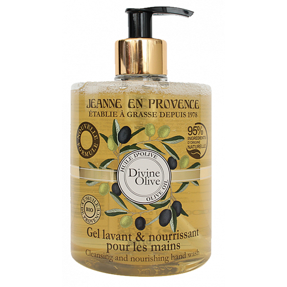 Jeanne en Provence Divine Olive żel do mycia rąk z dozownikiem 500 ml