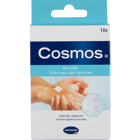 Cosmos Voděodolné náplasti na rány 10 kusů 3 velikosti