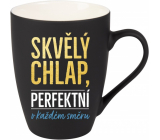 Albi Sametový hrnek Świetny chłopak czarny 300 ml