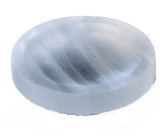 Selenit rzeźbiona miska z naturalnego kamienia 50 - 60 g, 60 - 65 mm, anielska energia