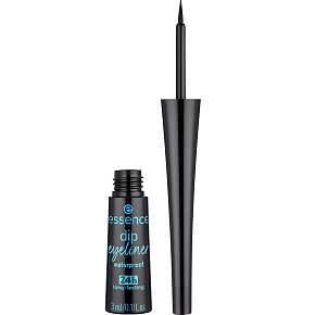 Essence Dip Eyeliner wodoodporne płynne eyelinery 01 Black 3 ml