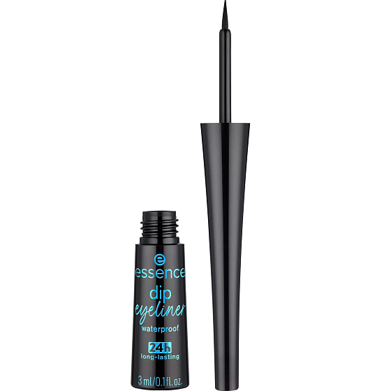 Essence Dip Eyeliner wodoodporne płynne eyelinery 01 Black 3 ml