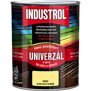 Industrol S2013 uniwersalny połysk farba na metal i drewno, 6050 jasna kremowa, 750 ml
